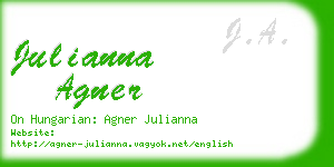 julianna agner business card